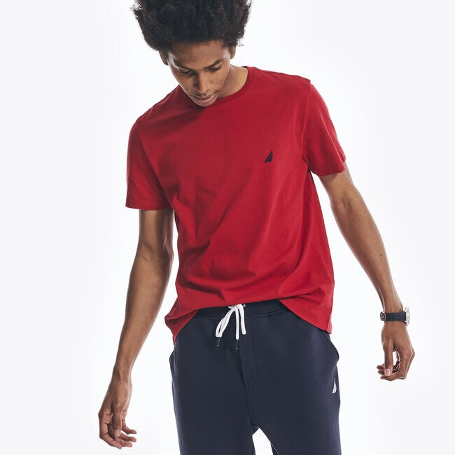 Nautica Long Sleeve Solid French Rib Crew Neck Sweatshirt Nautica Long Sleeve Solid French Rib Crew Neck Sweatshirt
